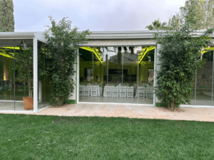 Los jardines de Finca El Bosco en Murcia fueron el escenario perfecto para el cóctel almuerzo del equipo de Fruit & Tech.